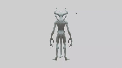 3D model Ghost Demon model VR / AR / low-poly