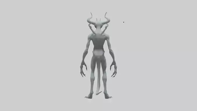 3D model Ghost Demon model VR / AR / low-poly