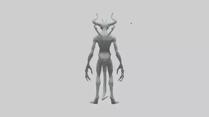 3D model Ghost Demon model VR / AR / low-poly