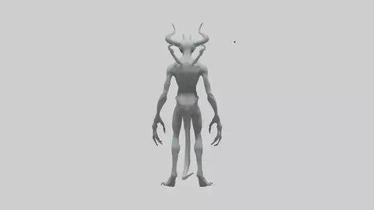 3D model Ghost Demon model VR / AR / low-poly