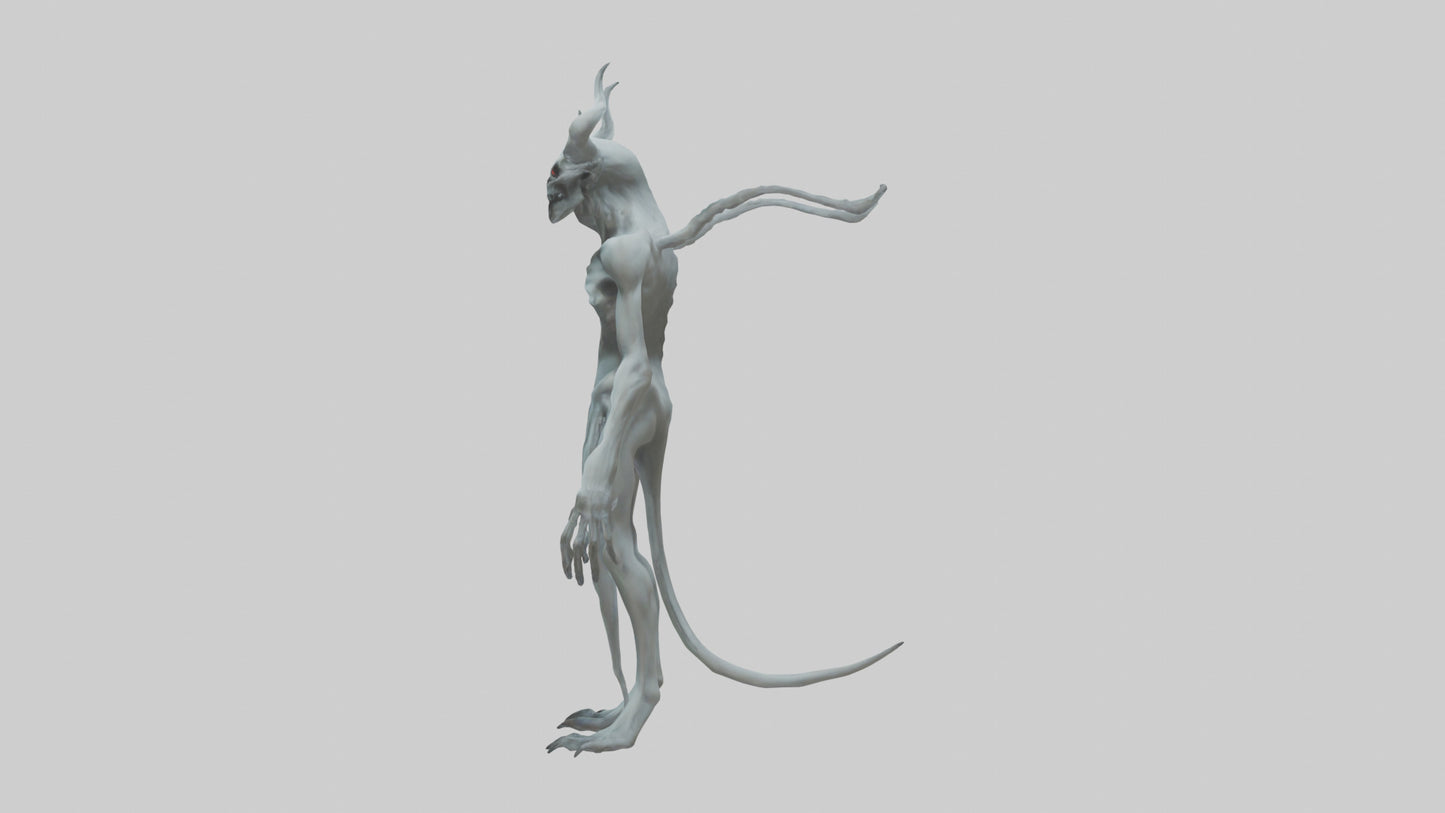 3D model Ghost Demon model VR / AR / low-poly