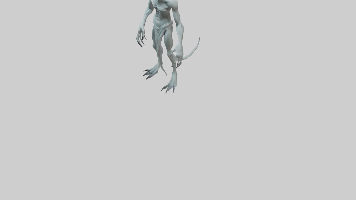 3D model Ghost Demon model VR / AR / low-poly