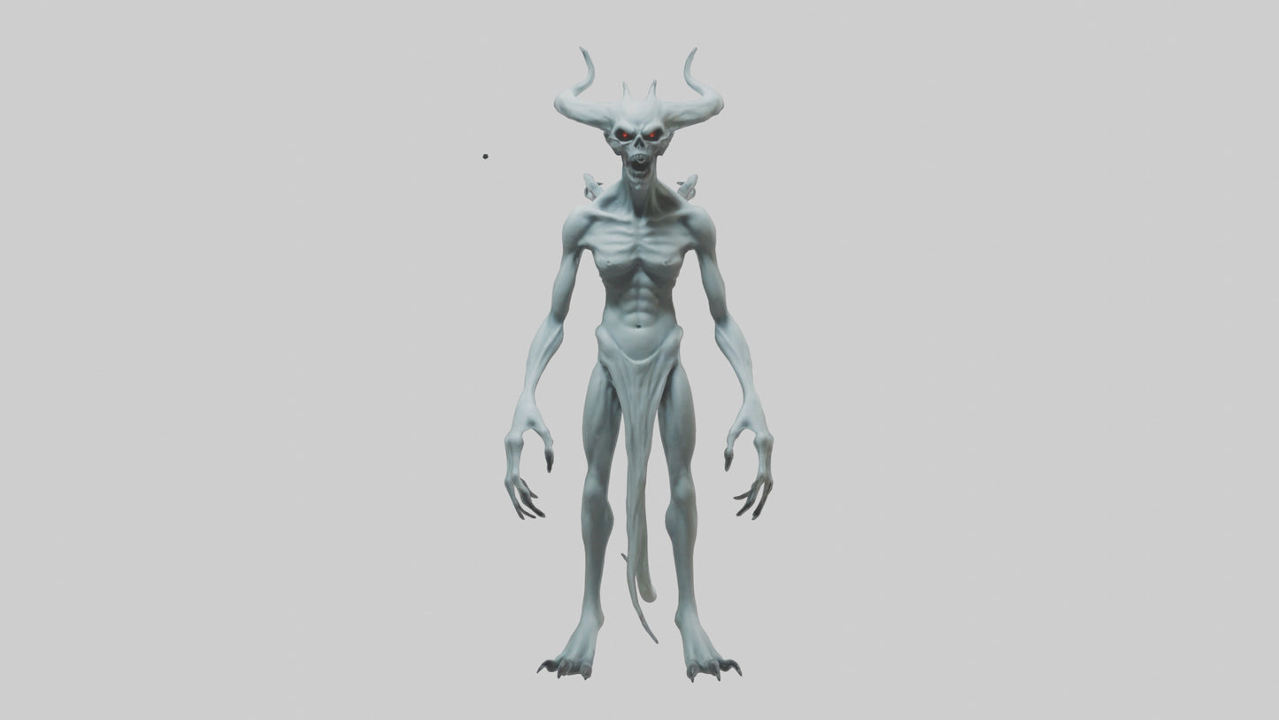 3D model Ghost Demon model VR / AR / low-poly