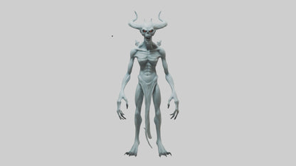 3D model Ghost Demon model VR / AR / low-poly