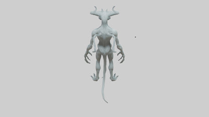3D model Ghost Demon model VR / AR / low-poly