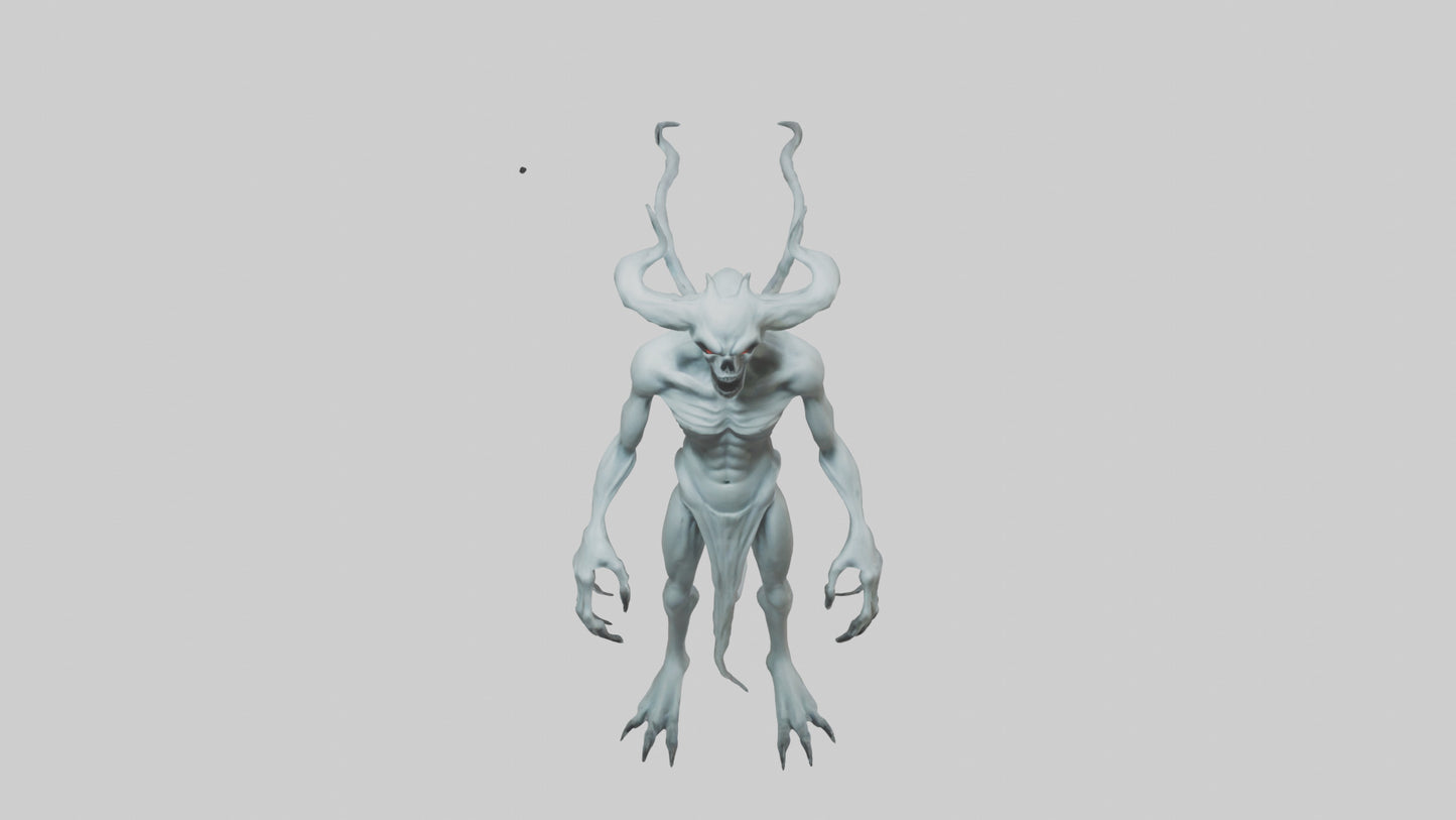 3D model Ghost Demon model VR / AR / low-poly