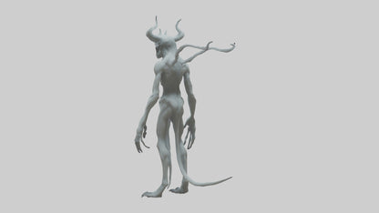 3D model Ghost Demon model VR / AR / low-poly