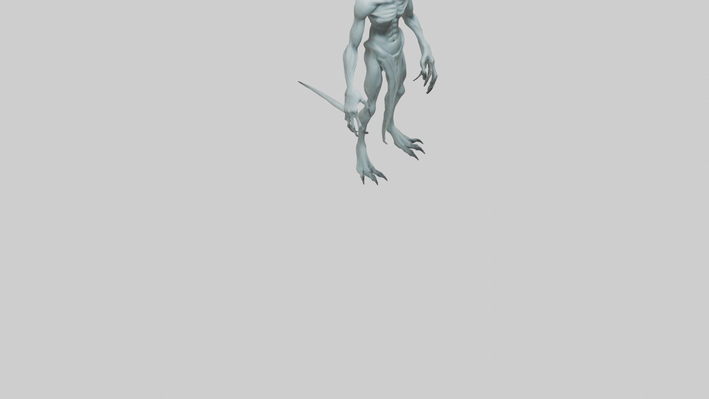 3D model Ghost Demon model VR / AR / low-poly