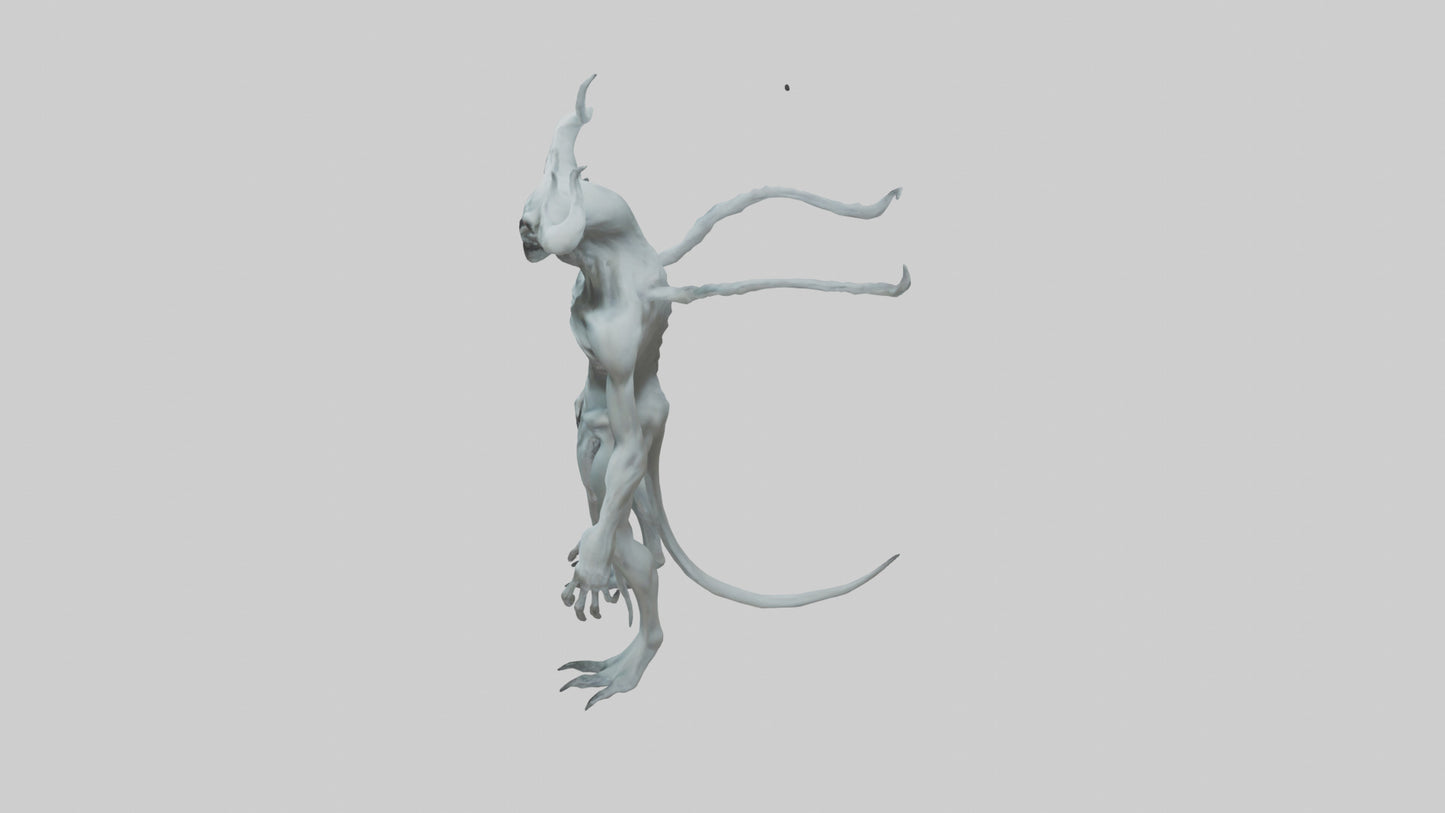 3D model Ghost Demon model VR / AR / low-poly