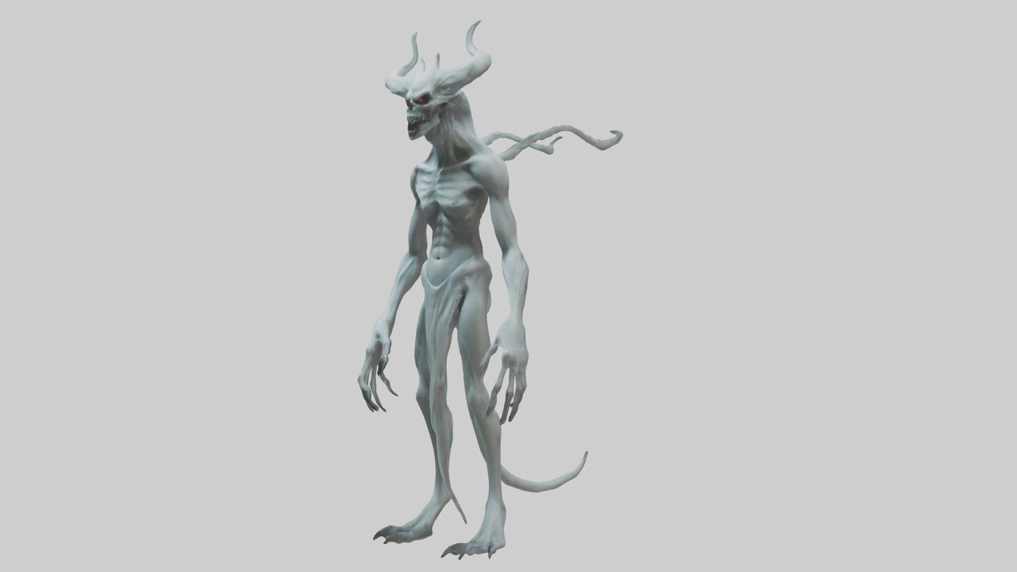 3D model Ghost Demon model VR / AR / low-poly