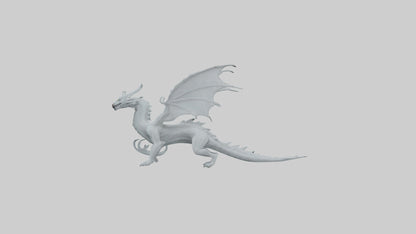 3D model Ghost Dragon model VR / AR / low-poly