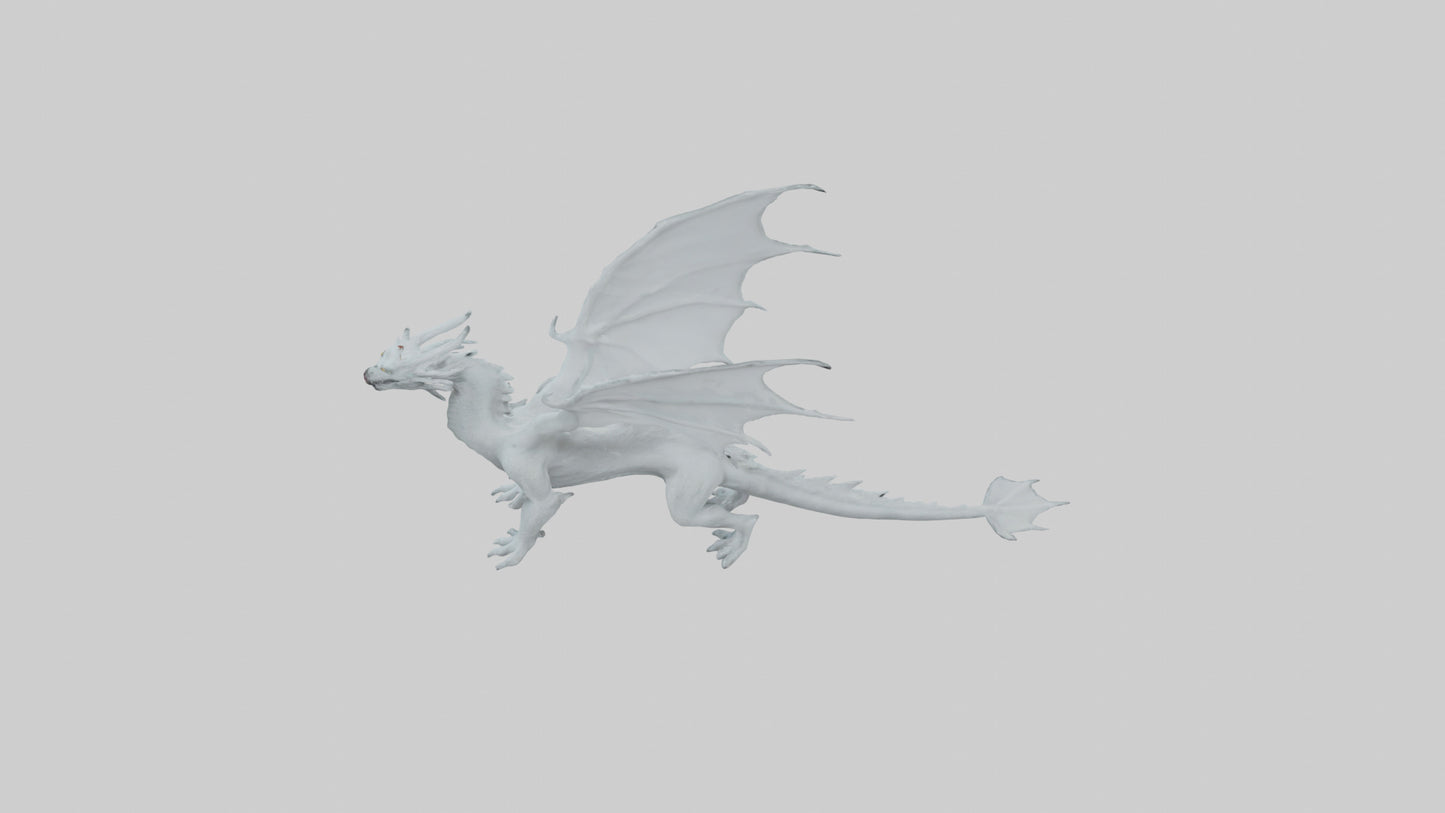 3D model Ghost Dragon model VR / AR / low-poly