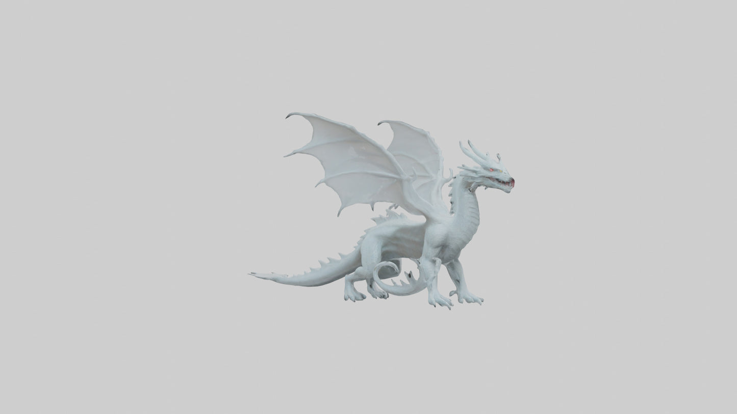 3D model Ghost Dragon model VR / AR / low-poly