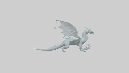 3D model Ghost Dragon model VR / AR / low-poly