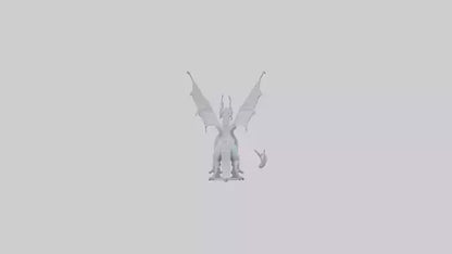 3D model Ghost Dragon model VR / AR / low-poly