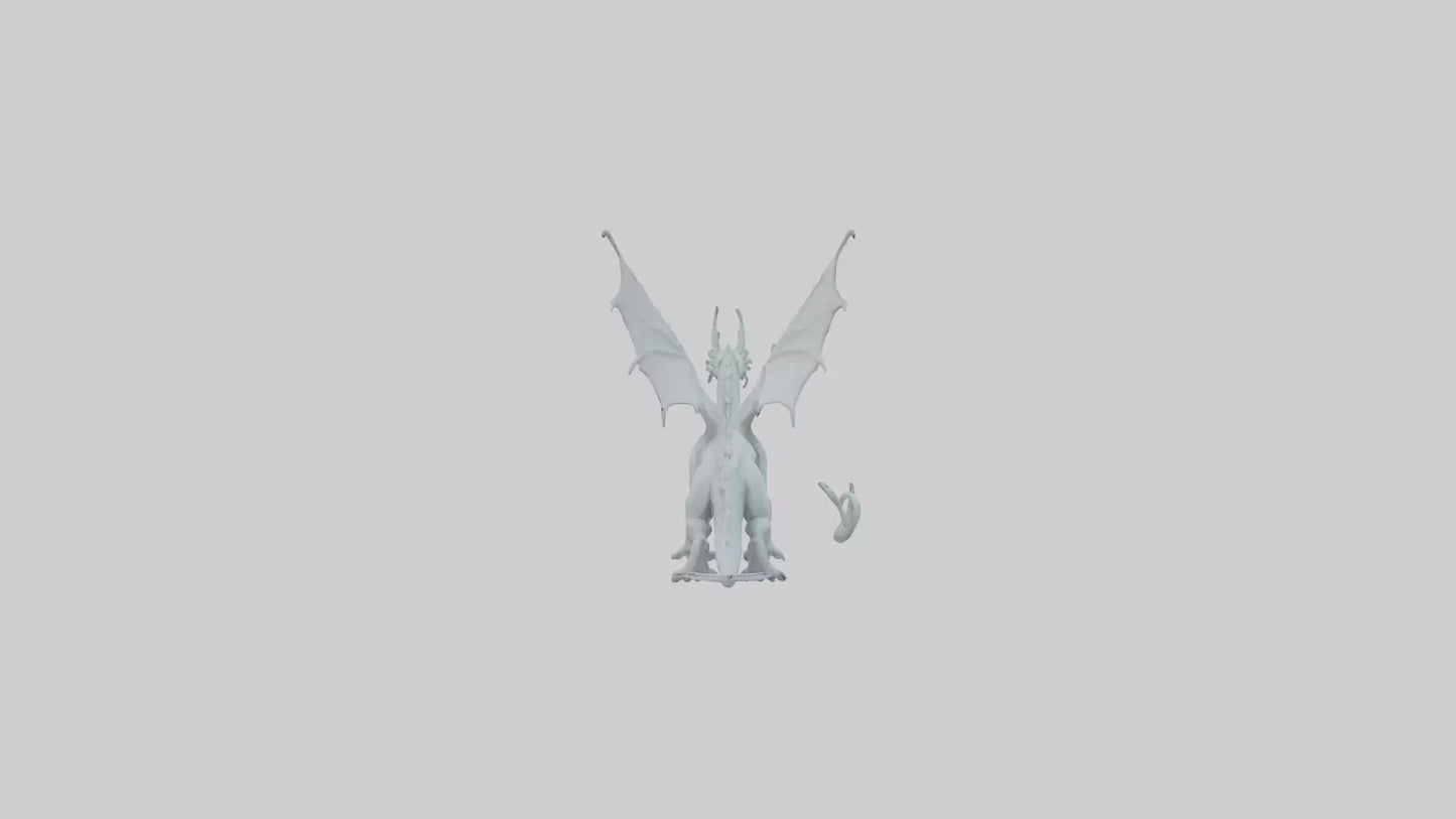 3D model Ghost Dragon model VR / AR / low-poly