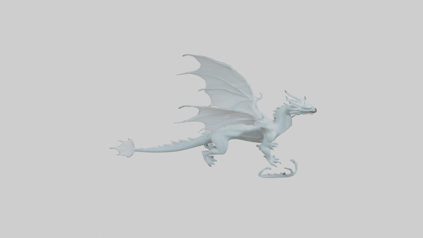 3D model Ghost Dragon model VR / AR / low-poly
