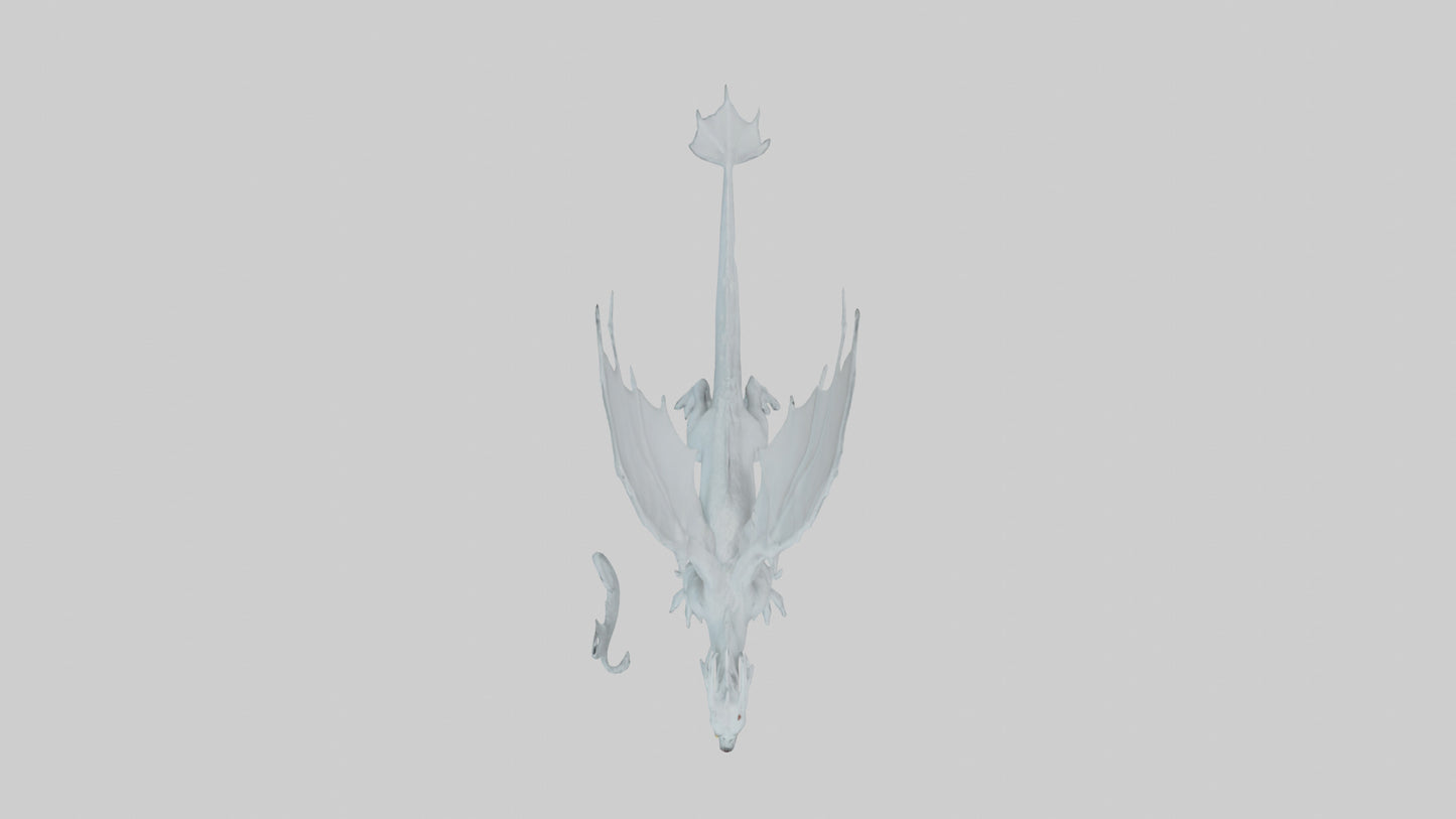 3D model Ghost Dragon model VR / AR / low-poly