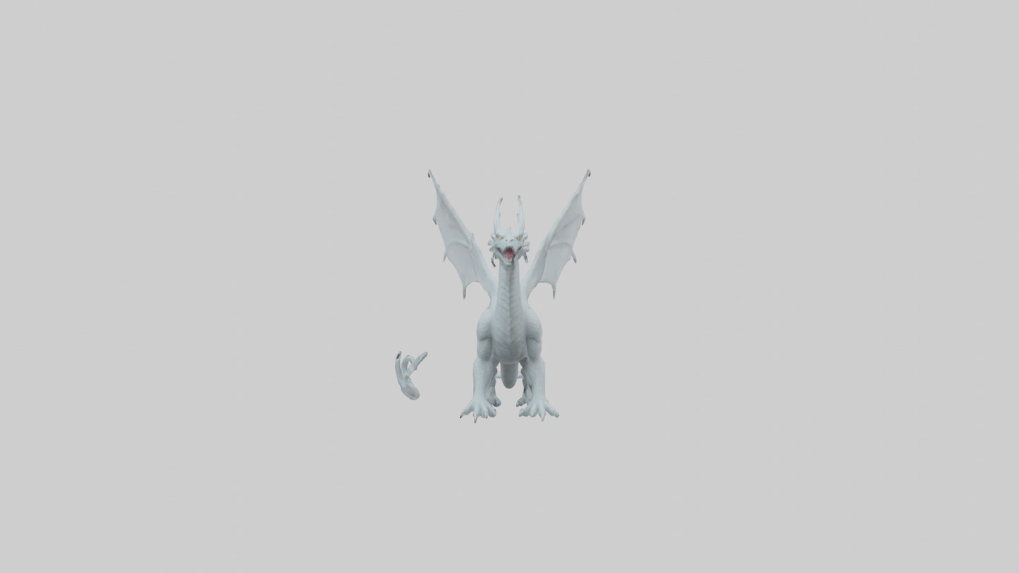 3D model Ghost Dragon model VR / AR / low-poly