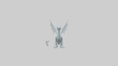 3D model Ghost Dragon model VR / AR / low-poly
