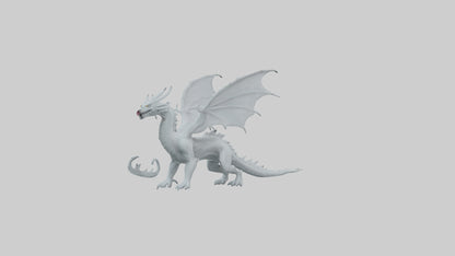 3D model Ghost Dragon model VR / AR / low-poly