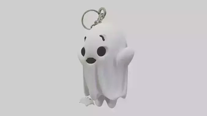 Ghost keychain model VR / AR / low-poly