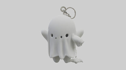Ghost keychain model VR / AR / low-poly
