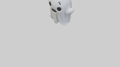 Ghost keychain model VR / AR / low-poly