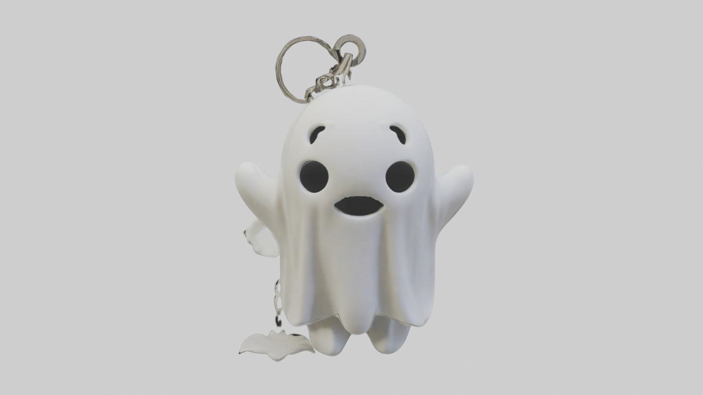 Ghost keychain model VR / AR / low-poly