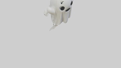 Ghost keychain model VR / AR / low-poly