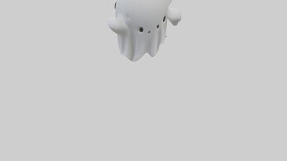 Ghost keychain model VR / AR / low-poly