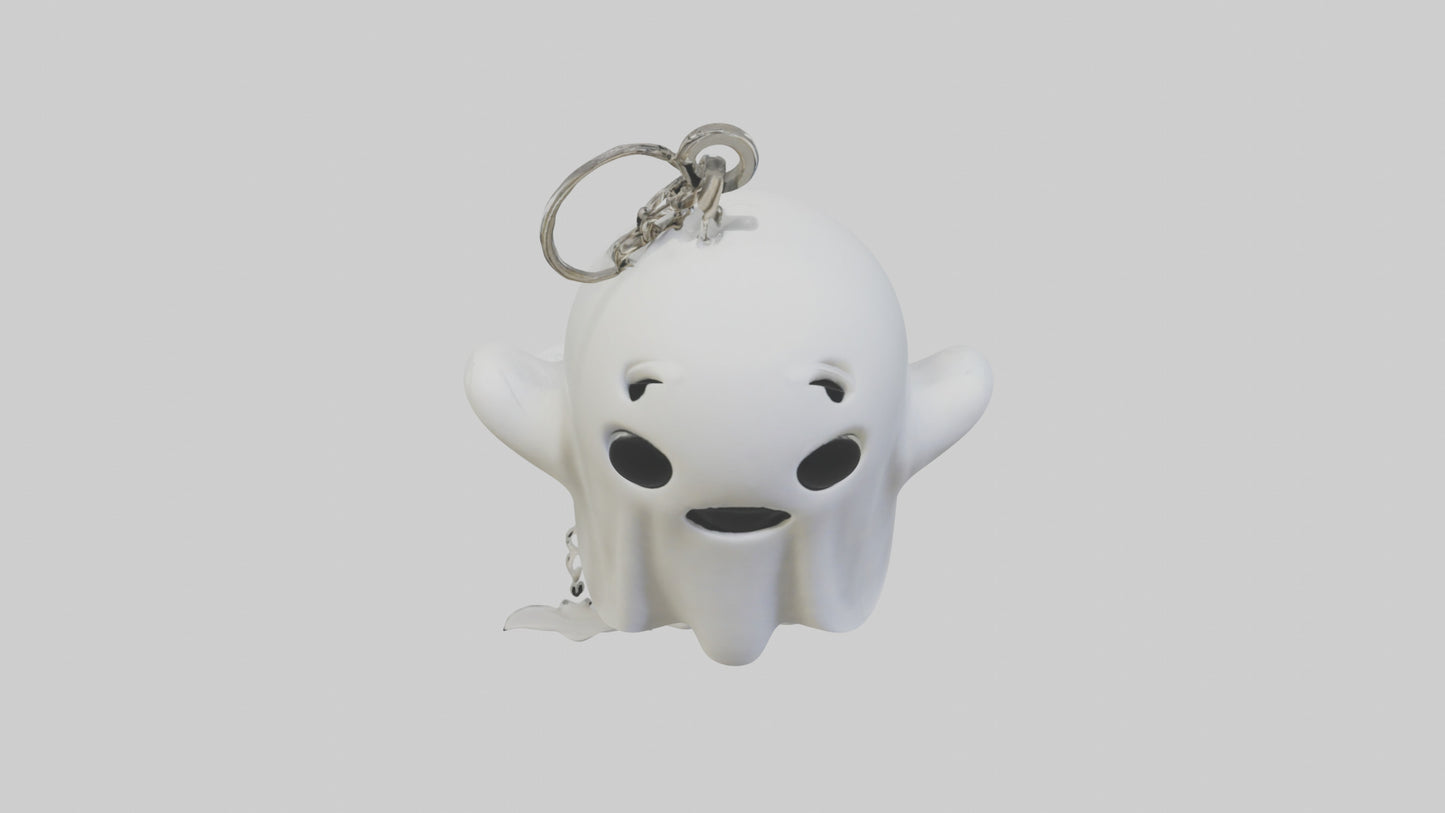 Ghost keychain model VR / AR / low-poly