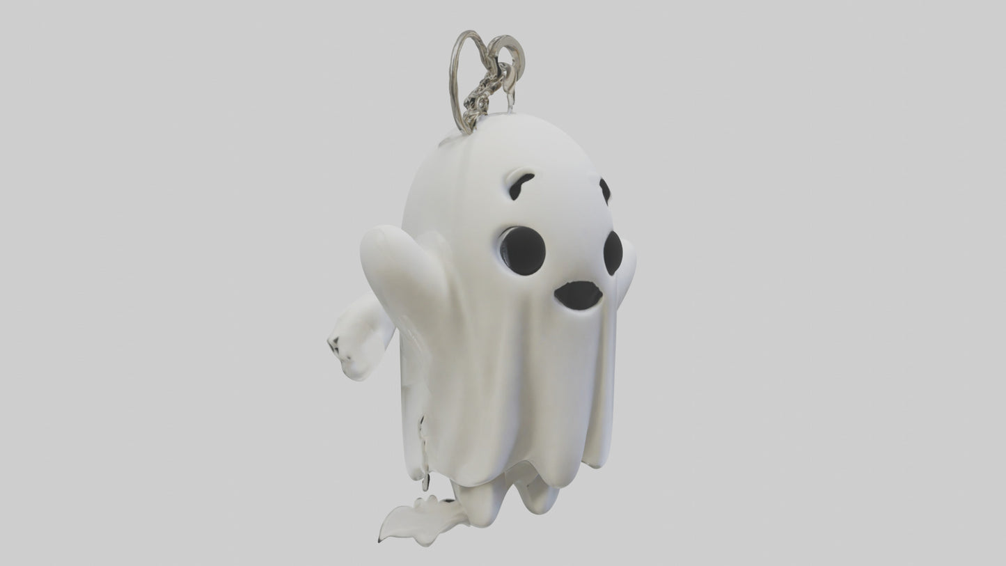 Ghost keychain model VR / AR / low-poly