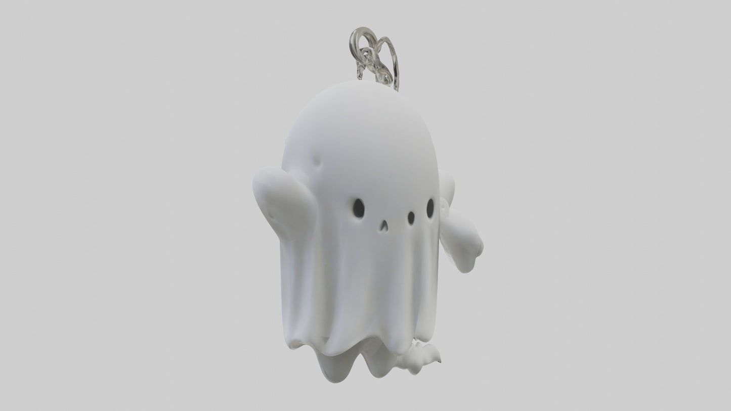 Ghost keychain model VR / AR / low-poly