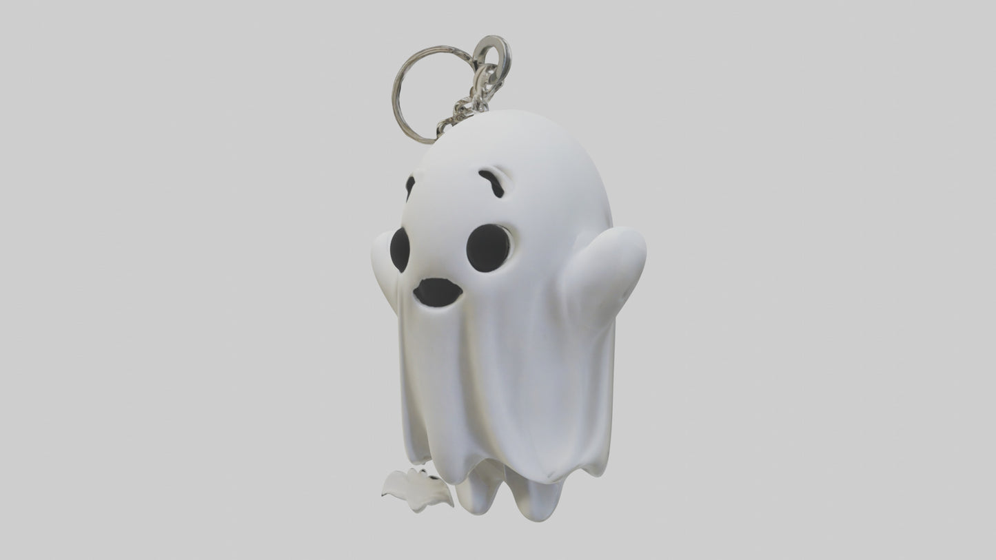 Ghost keychain model VR / AR / low-poly