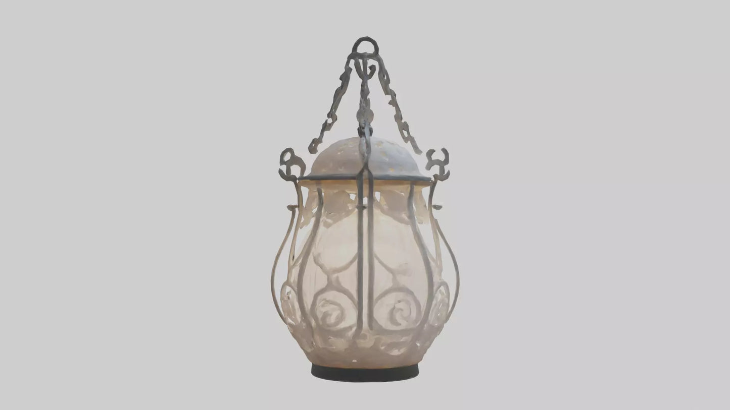 3D model Ghost Lantern model VR / AR / low-poly