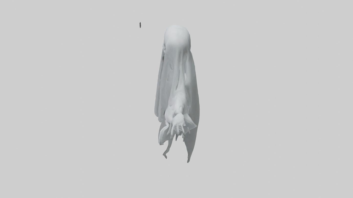 3D model Ghost model VR / AR / low-poly