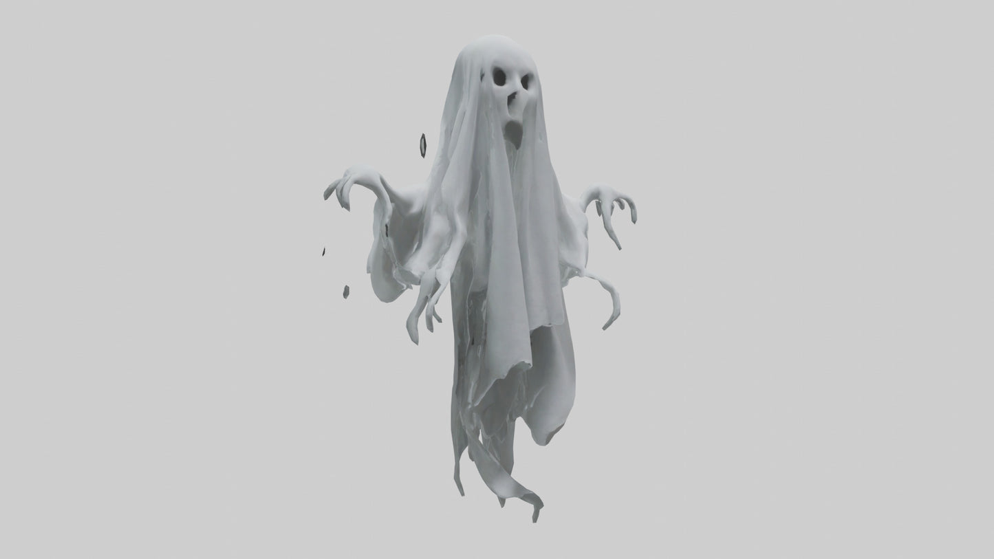 3D model Ghost model VR / AR / low-poly