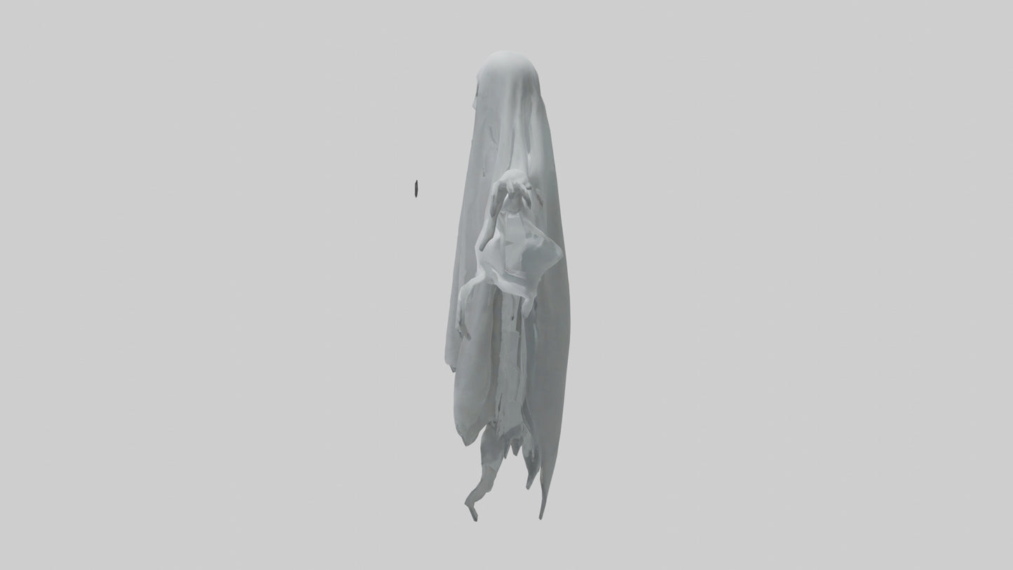 3D model Ghost model VR / AR / low-poly