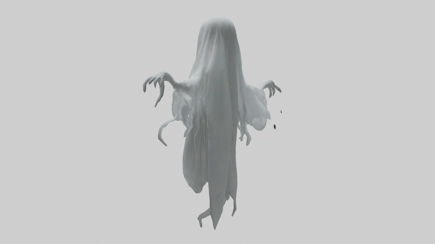 3D model Ghost model VR / AR / low-poly