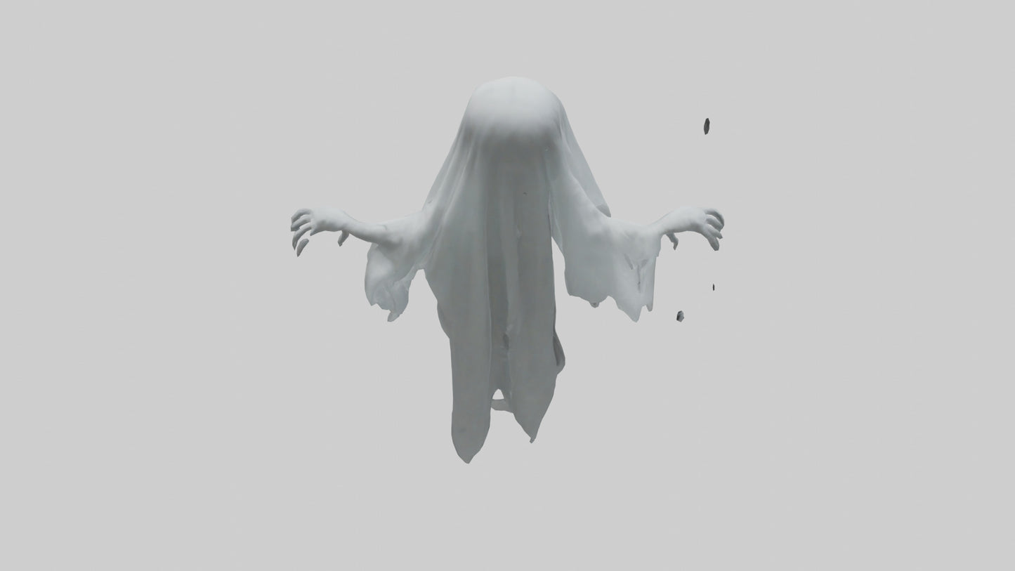 3D model Ghost model VR / AR / low-poly