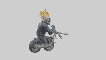 Ghost Rider statue model VR / AR / low-poly