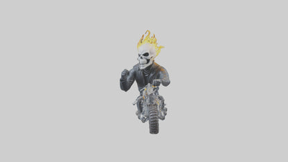 Ghost Rider statue model VR / AR / low-poly