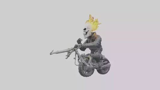 Ghost Rider statue model VR / AR / low-poly
