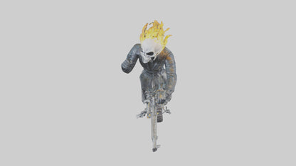 Ghost Rider statue model VR / AR / low-poly