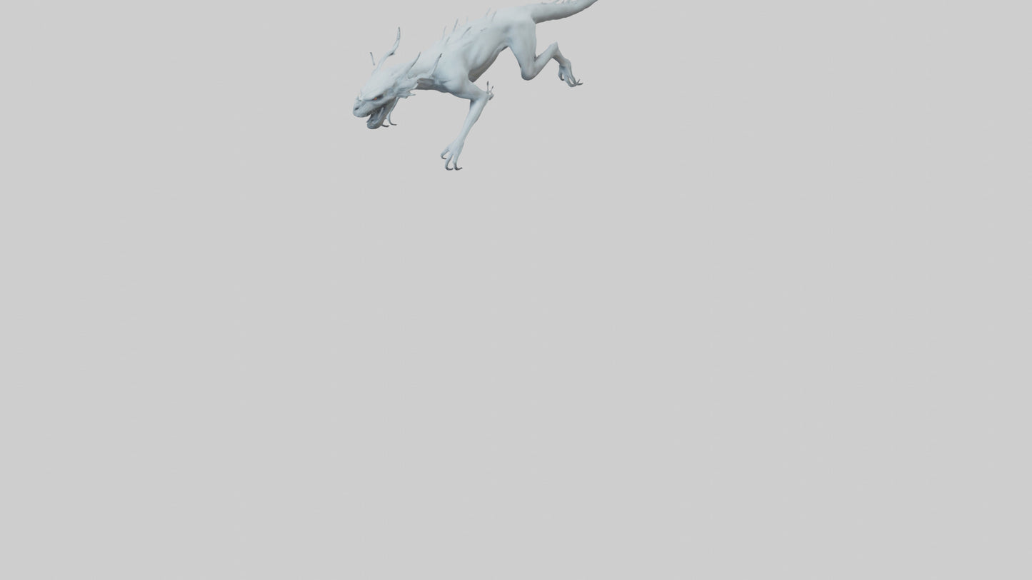 3D model Ghostly Beast model VR / AR / low-poly