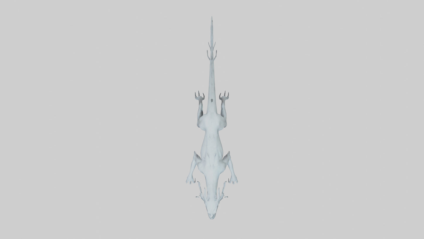 3D model Ghostly Beast model VR / AR / low-poly
