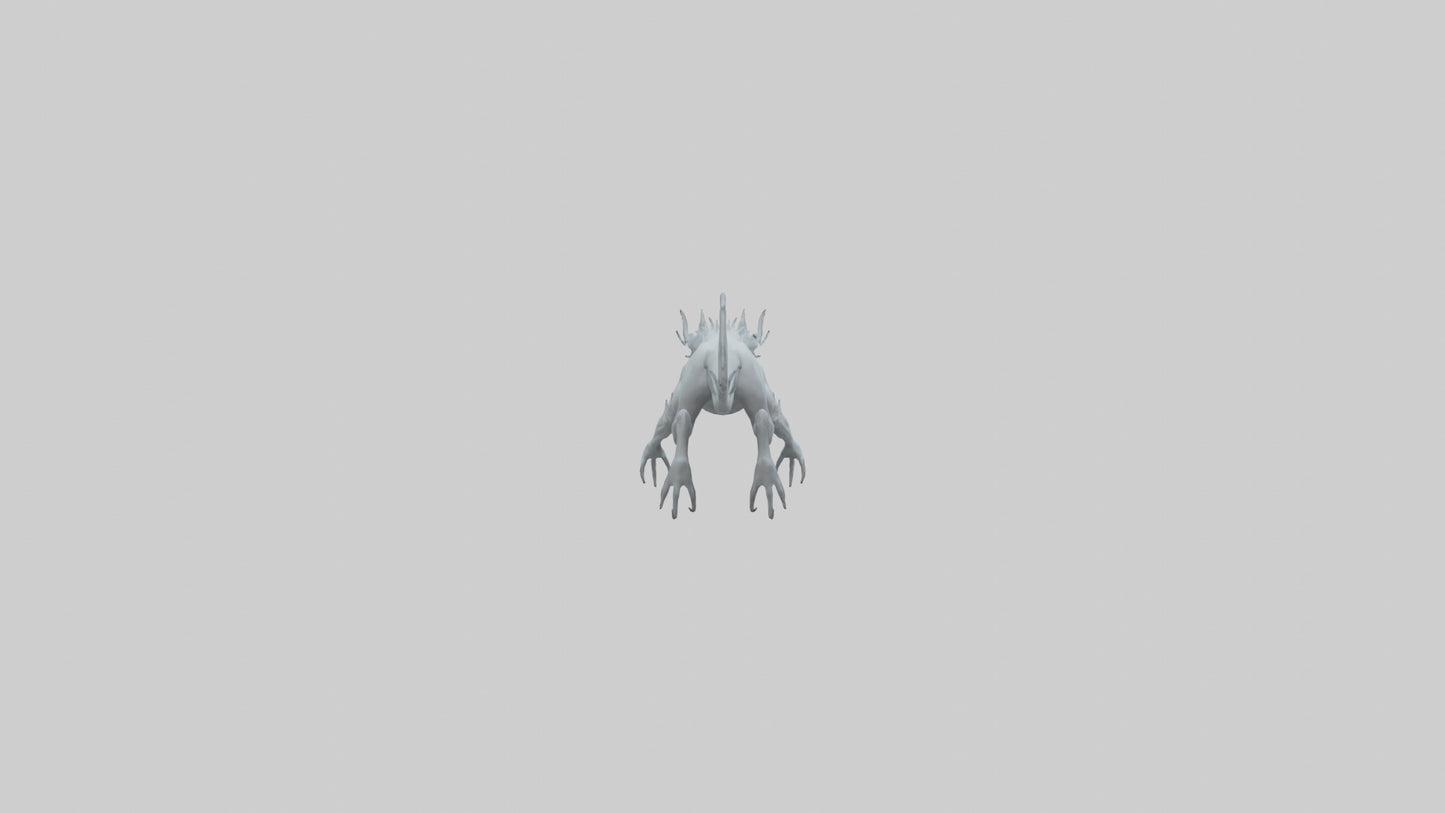 3D model Ghostly Beast model VR / AR / low-poly
