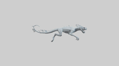 3D model Ghostly Beast model VR / AR / low-poly