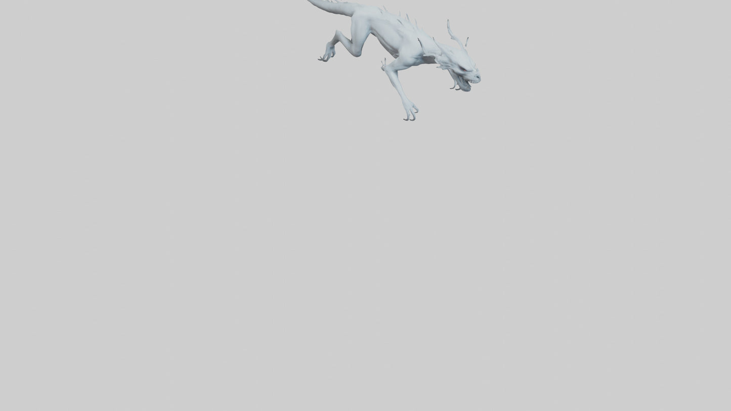 3D model Ghostly Beast model VR / AR / low-poly